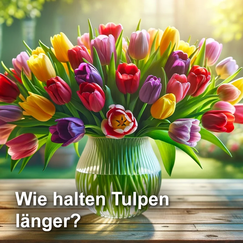 Haltbarkeit von Tulpen verlängern